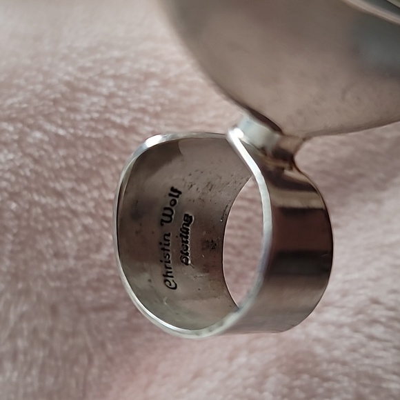 Navajo Artist Christin Wolf Spirit Bear Pendant - Picture 5 of 7